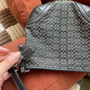 Y2K Vintage Coach leather canvas soho crossbody